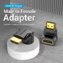 Vention Adaptador HDMI 4K 90º Macho a Hembra Negro